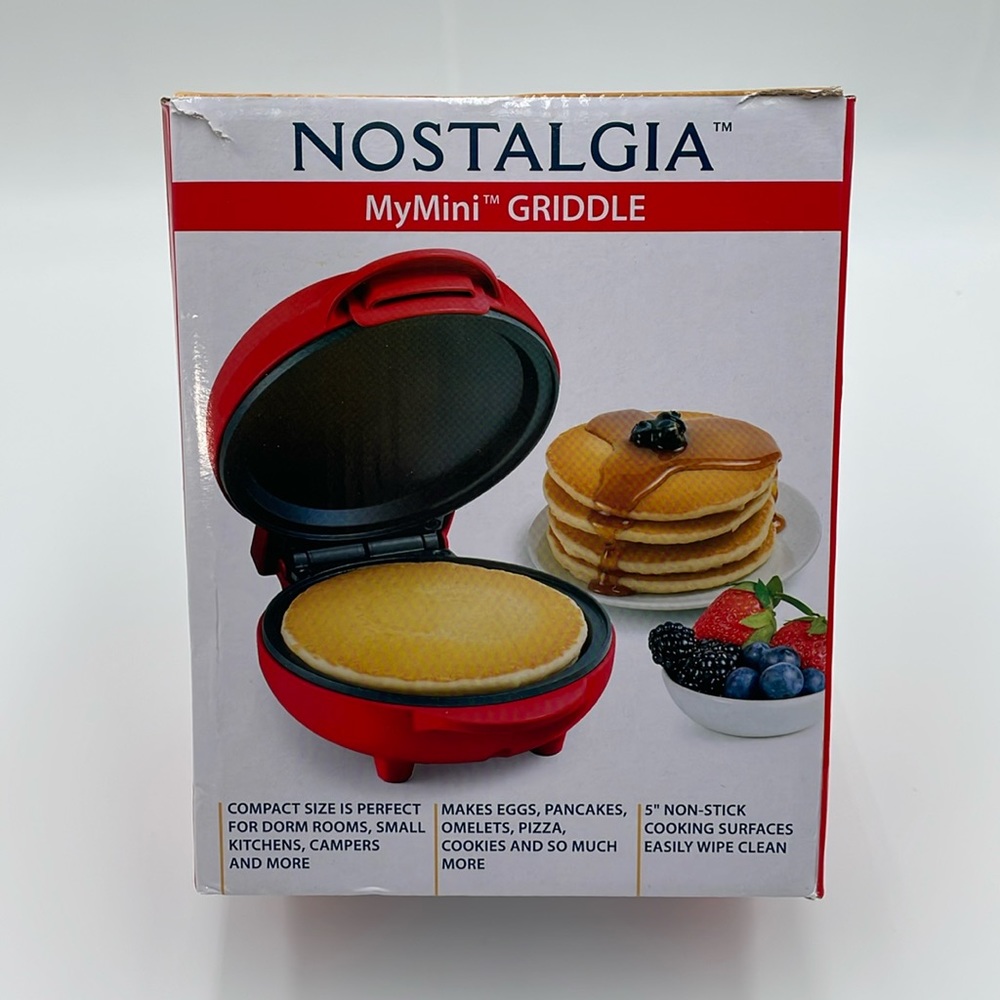 MyMini Pancake Maker Griddle Limited Edition Design‎ 5” Plate Non-stick - New